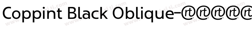 Coppint Black Oblique字体转换